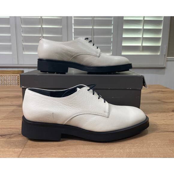 Robert Clergerie Men's Gian Oxford Dress Shoes Gris Leather Size 7 US 40 EU NIB - Picture 2 of 13